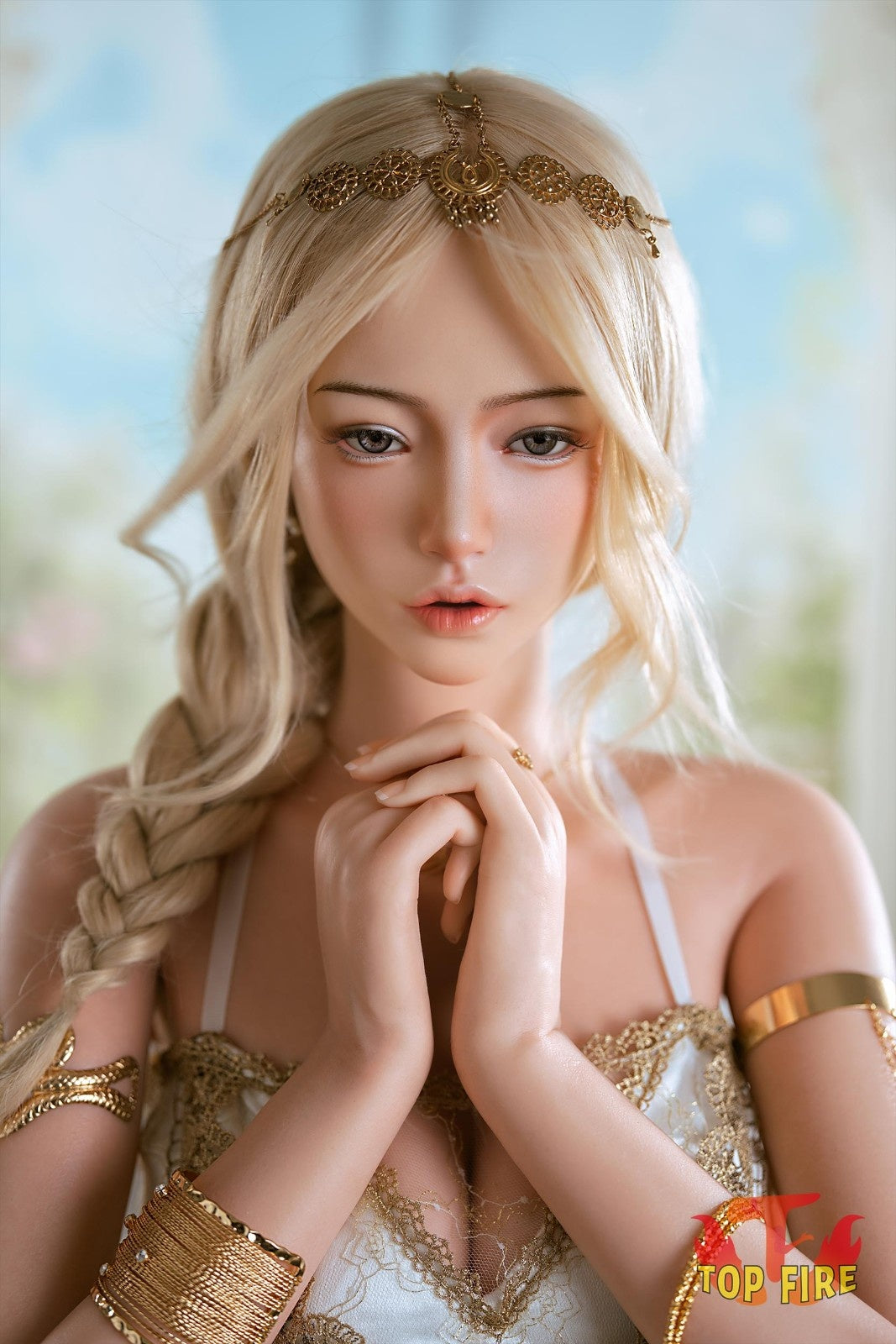 164cm (5ft5") Slim Blonde Silicone Sex Doll – Victoria