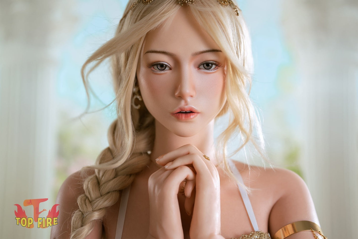 164cm (5ft5") Slim Blonde Silicone Sex Doll – Victoria