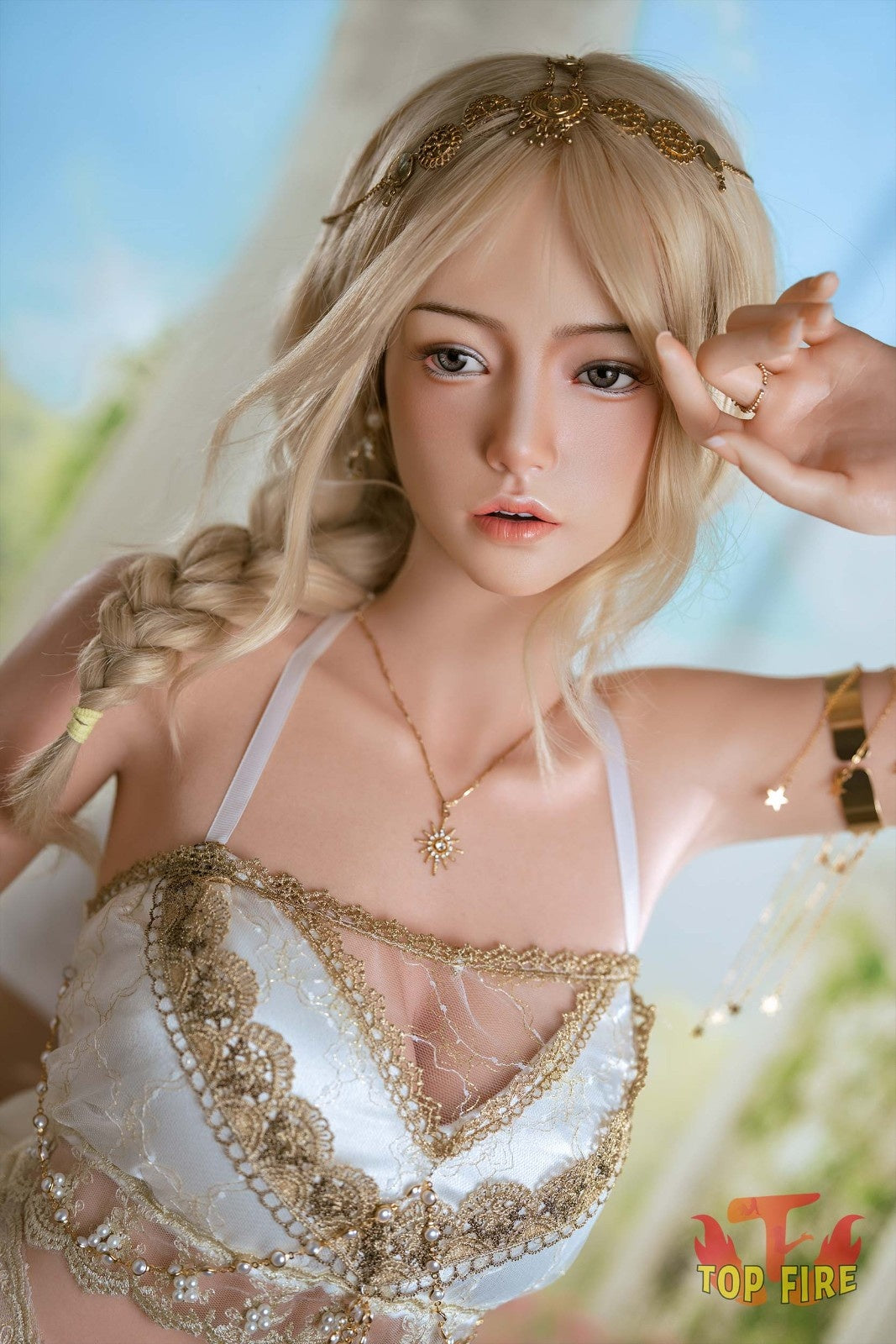 164cm (5ft5") Slim Blonde Silicone Sex Doll – Victoria