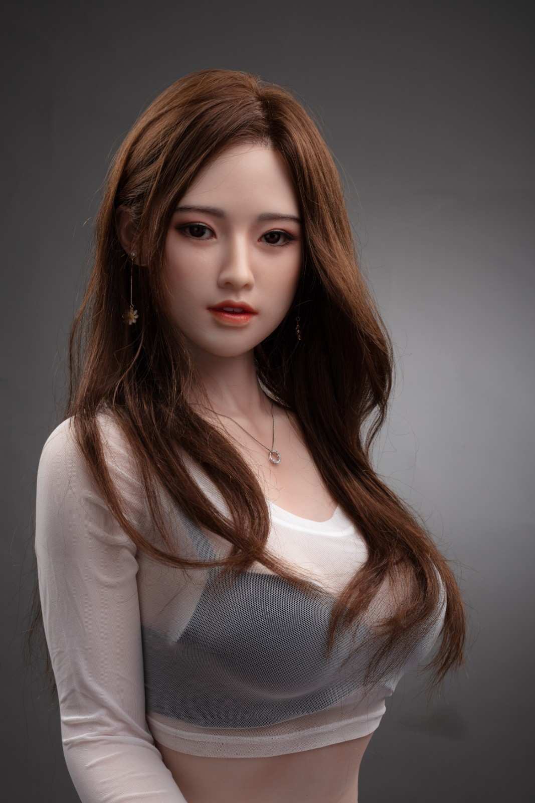 159cm (5ft2") Brunette Realistic Silicone Sex Doll - C-Cup - Zhulin