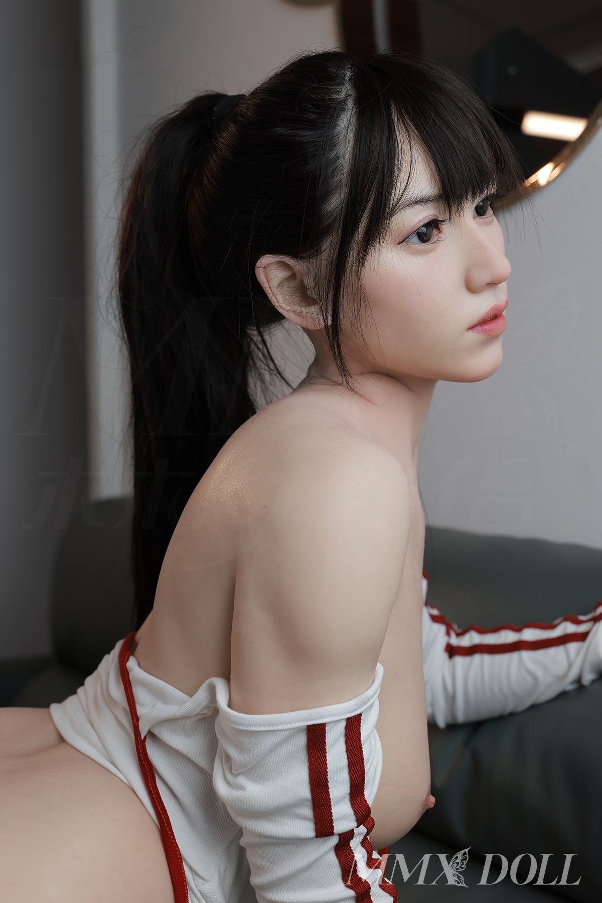 153cm (5ft0") Seamless Neck Sexy Asian Silicone Sex Doll - C-Cup - MengYue