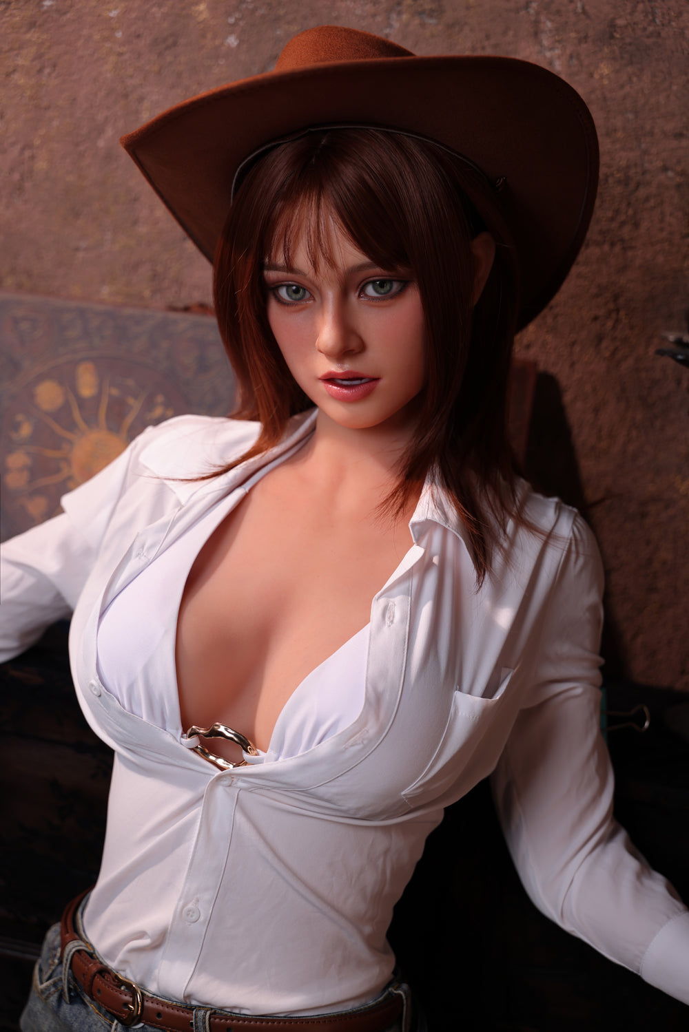 164cm (5ft4") Cowgirl  ROS Full Silicone Sex Doll - D-Cup – Megan