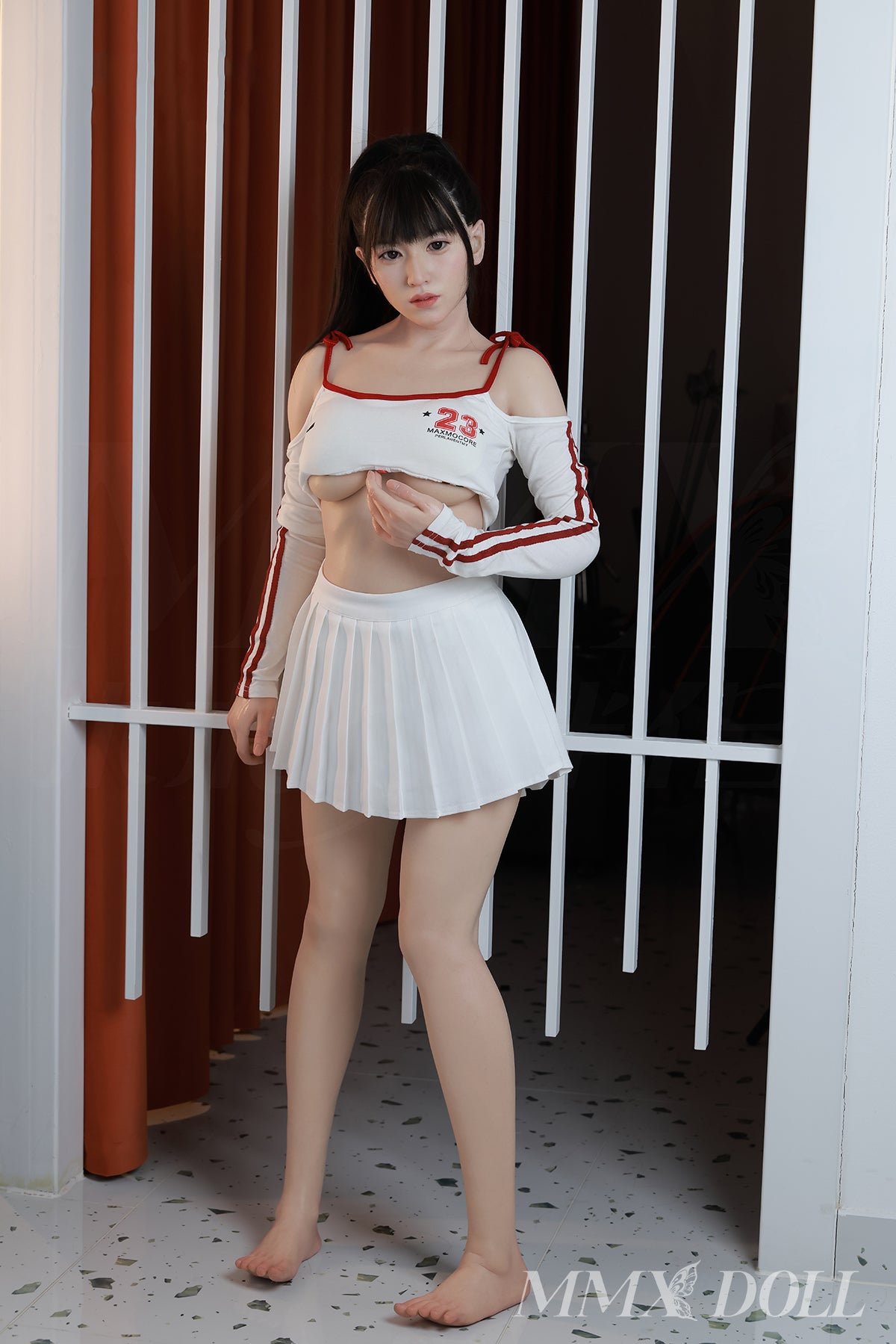 153cm (5ft0") Seamless Neck Sexy Asian Silicone Sex Doll - C-Cup - MengYue