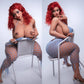 163cm (5ft4") Thick Ass Read Hair Sex Doll with Movable Jaw - In Stock | US Only