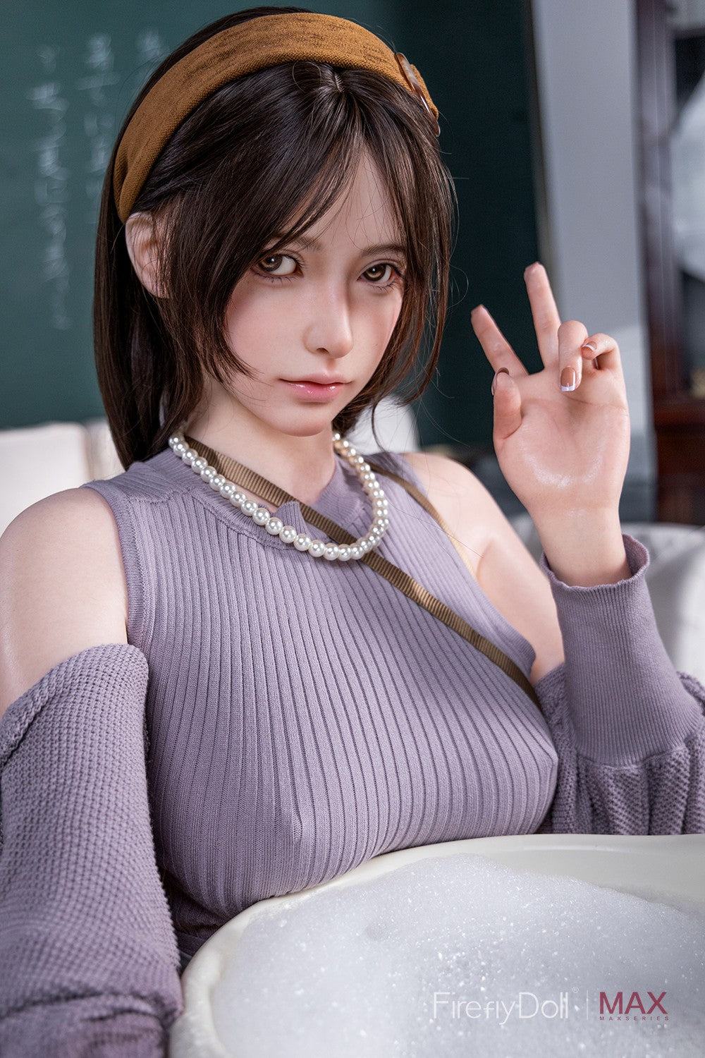 165cm (5ft5") MAX Brunette Silicone Sex Doll - B-Cup - Haruko