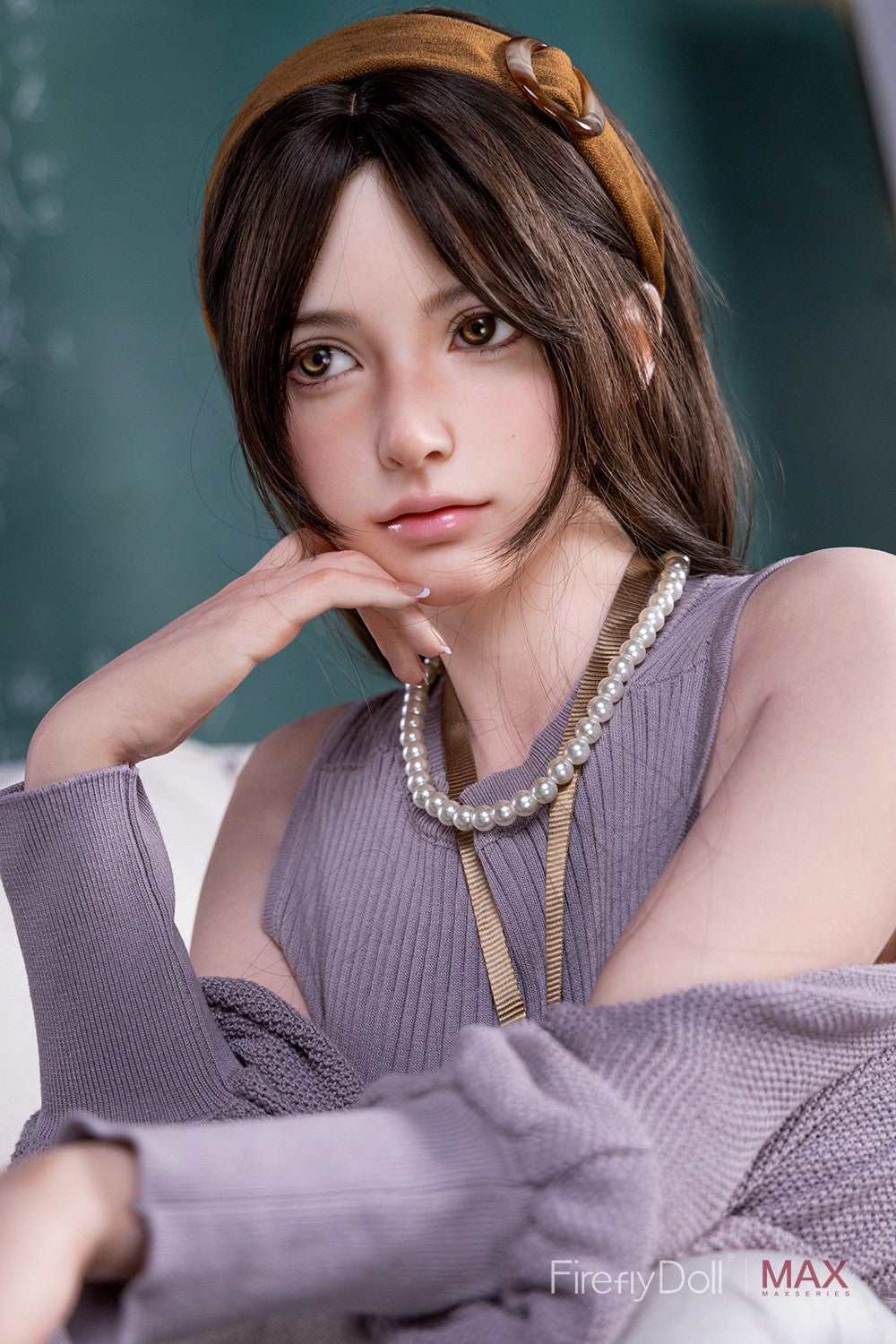 165cm (5ft5") MAX Brunette Silicone Sex Doll - B-Cup - Haruko