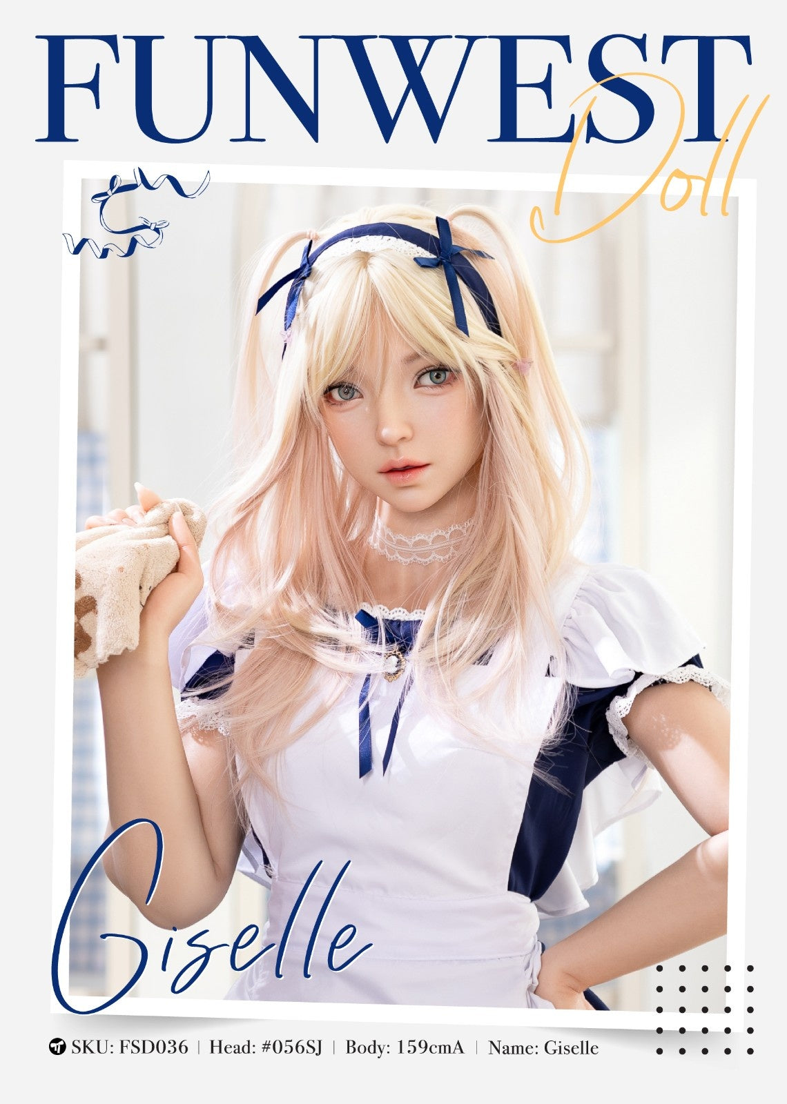 159cm (5ft2") A-Cup Realistic Skin Texture Silicone Sex Doll – Giselle FSD036 - In Stock | EU Only