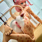 155cm (5ft1") Pink Hair Furry Silicone Fantasy Sex Doll with Movable Jaw - Lyora