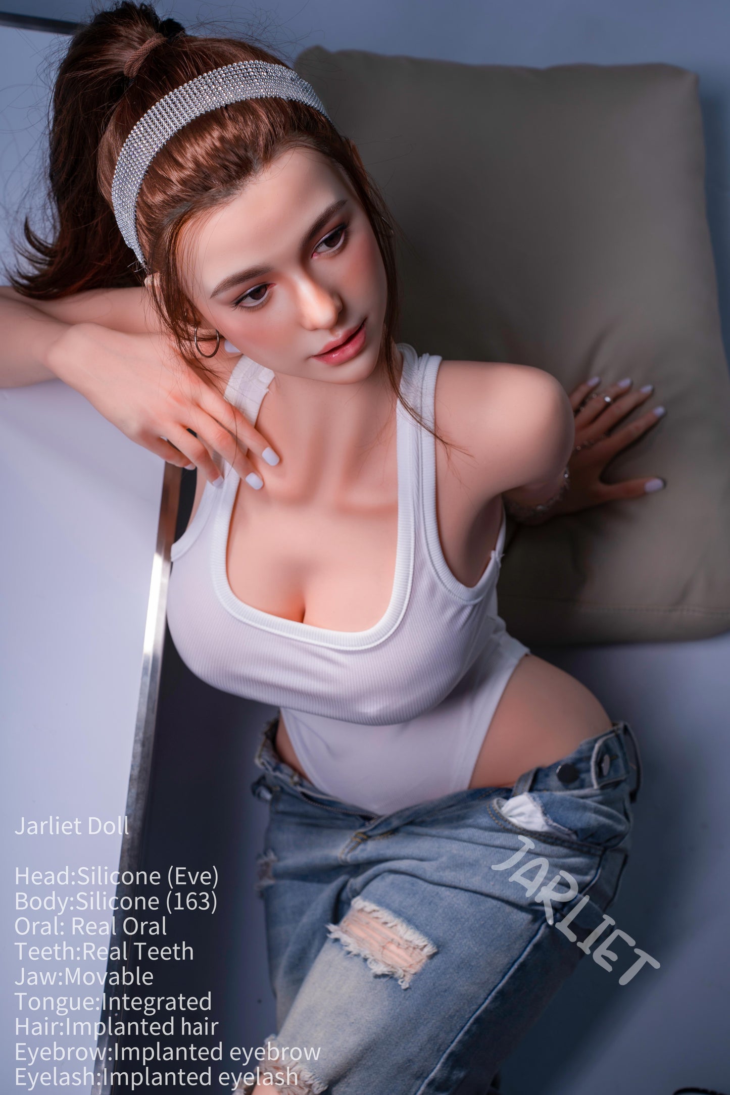 163cm (5ft4") D-Cup Full Silicone Real Oral Sex Doll – Eve - In Stock | US Only