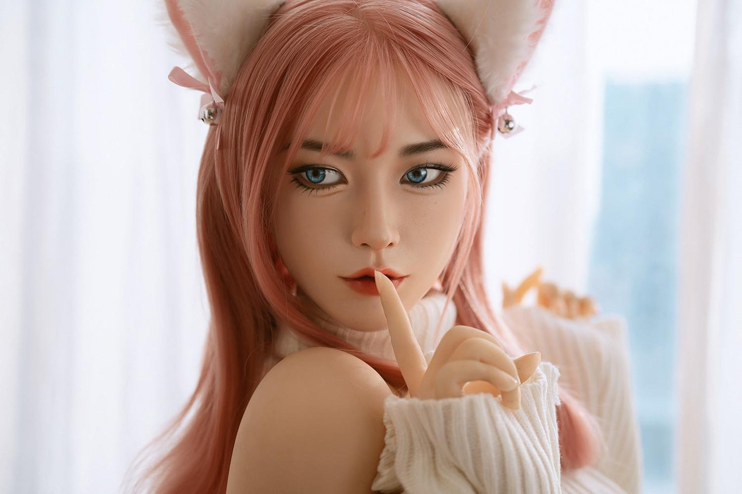 160cm (5ft3") C-Cup Silicone Head with TPE Body Anime Kitty Sex Doll - In Stock | EU Only