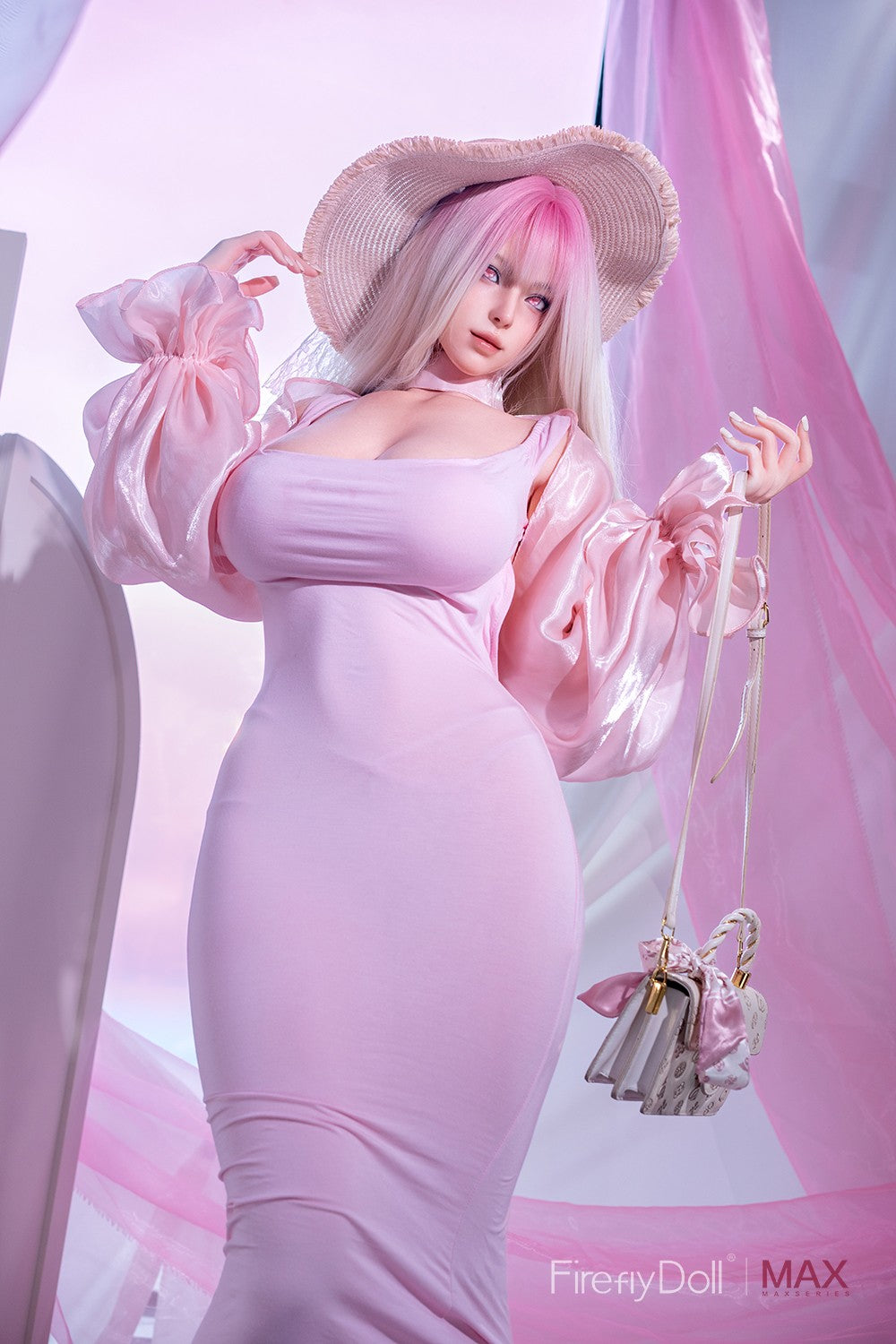 164cm (5ft5") MAX Pink Blonde Hair Silicone Sex Doll – Yelan