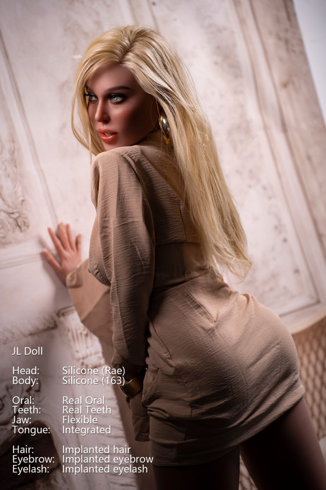 163cm (5ft4") ROS Blonde Silicone Sex Doll – Rae