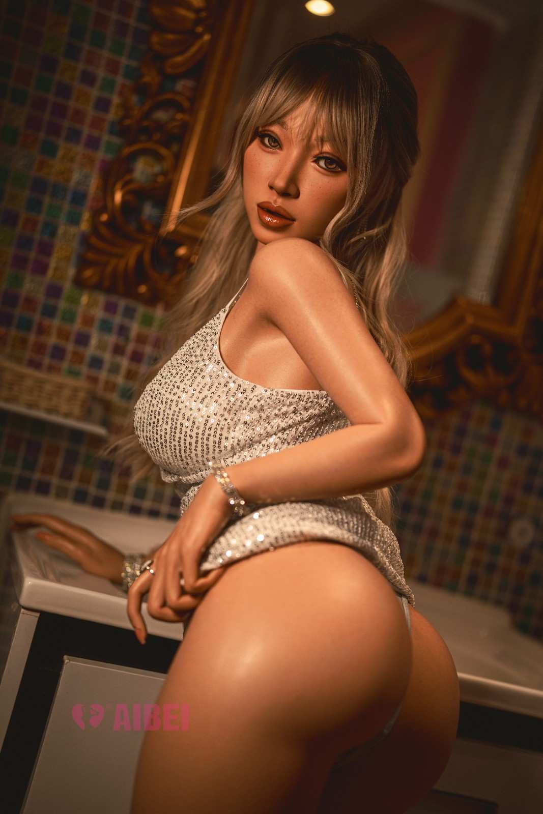150cm (4ft11") F-Cup Silicone Sex Doll – ROS Roxy AB150-WT-AB25 | In Stock | US Only