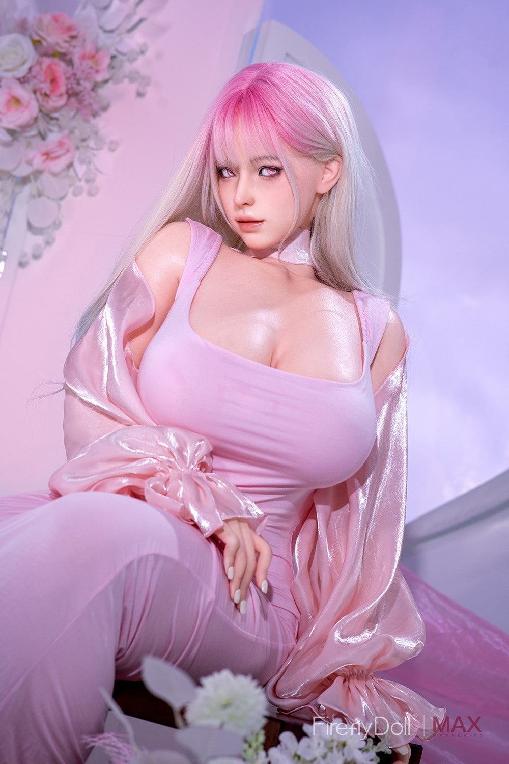 164cm (5ft5") MAX Pink Blonde Hair Silicone Sex Doll – Yelan