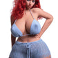 163cm (5ft4") Thick Ass Read Hair Sex Doll with Movable Jaw - In Stock | US Only