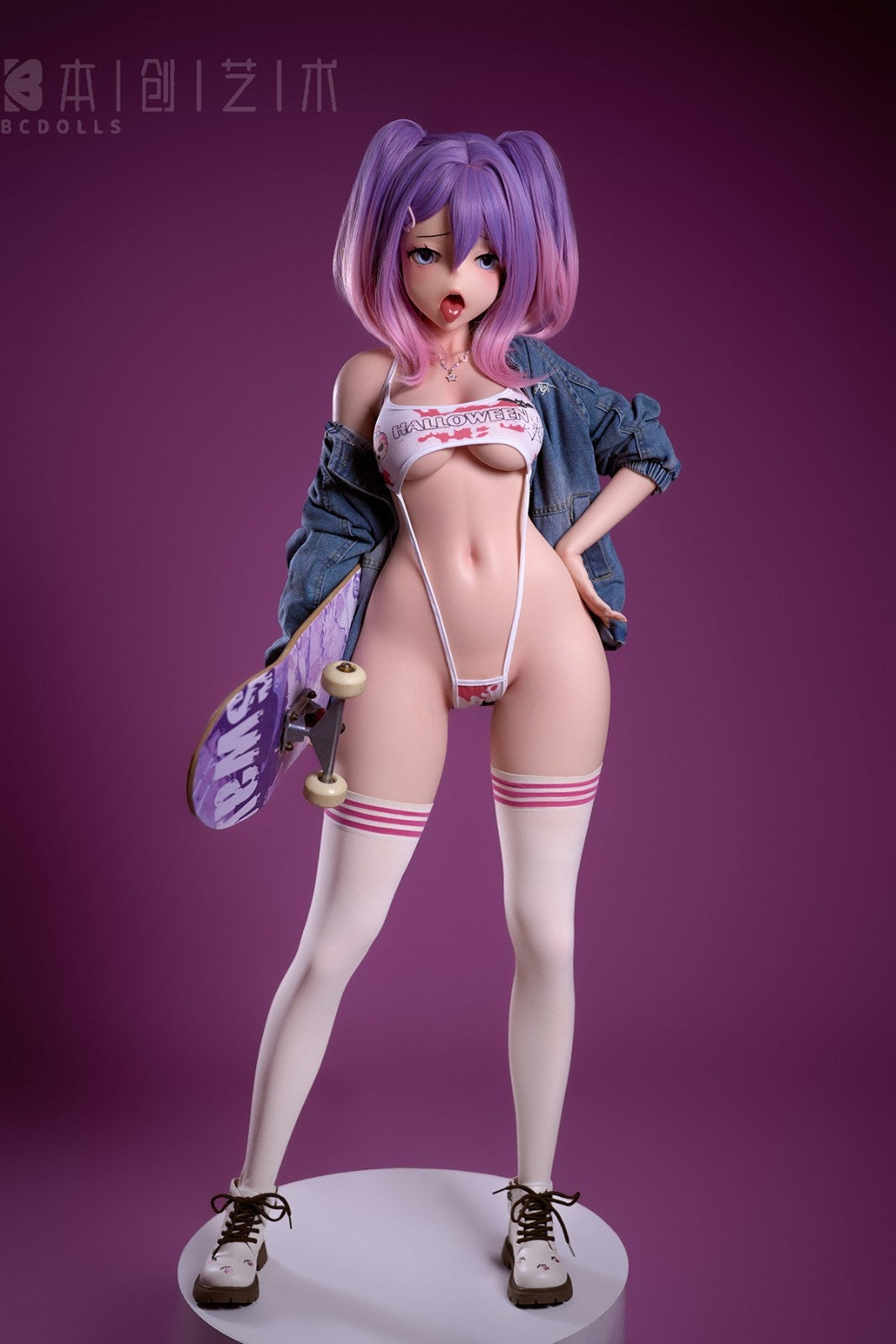 146cm (4ft9") Anime Skater Silicone Sex Doll – Kokona - NS146C + O01C