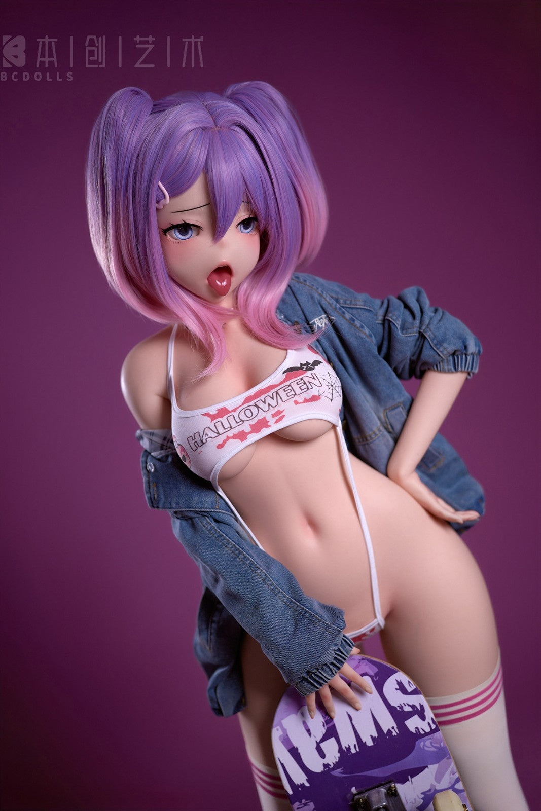 146cm (4ft9") Anime Skater Silicone Sex Doll – Kokona - NS146C + O01C
