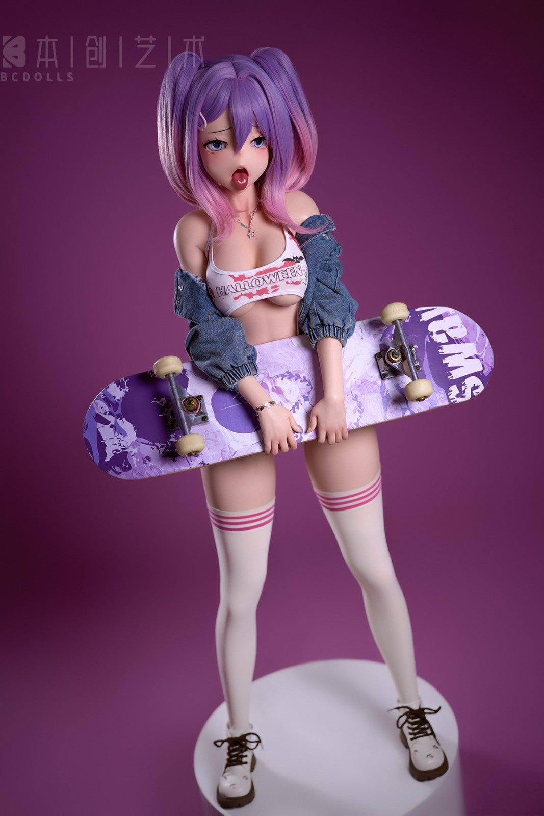 146cm (4ft9") Anime Skater Silicone Sex Doll – Kokona - NS146C + O01C