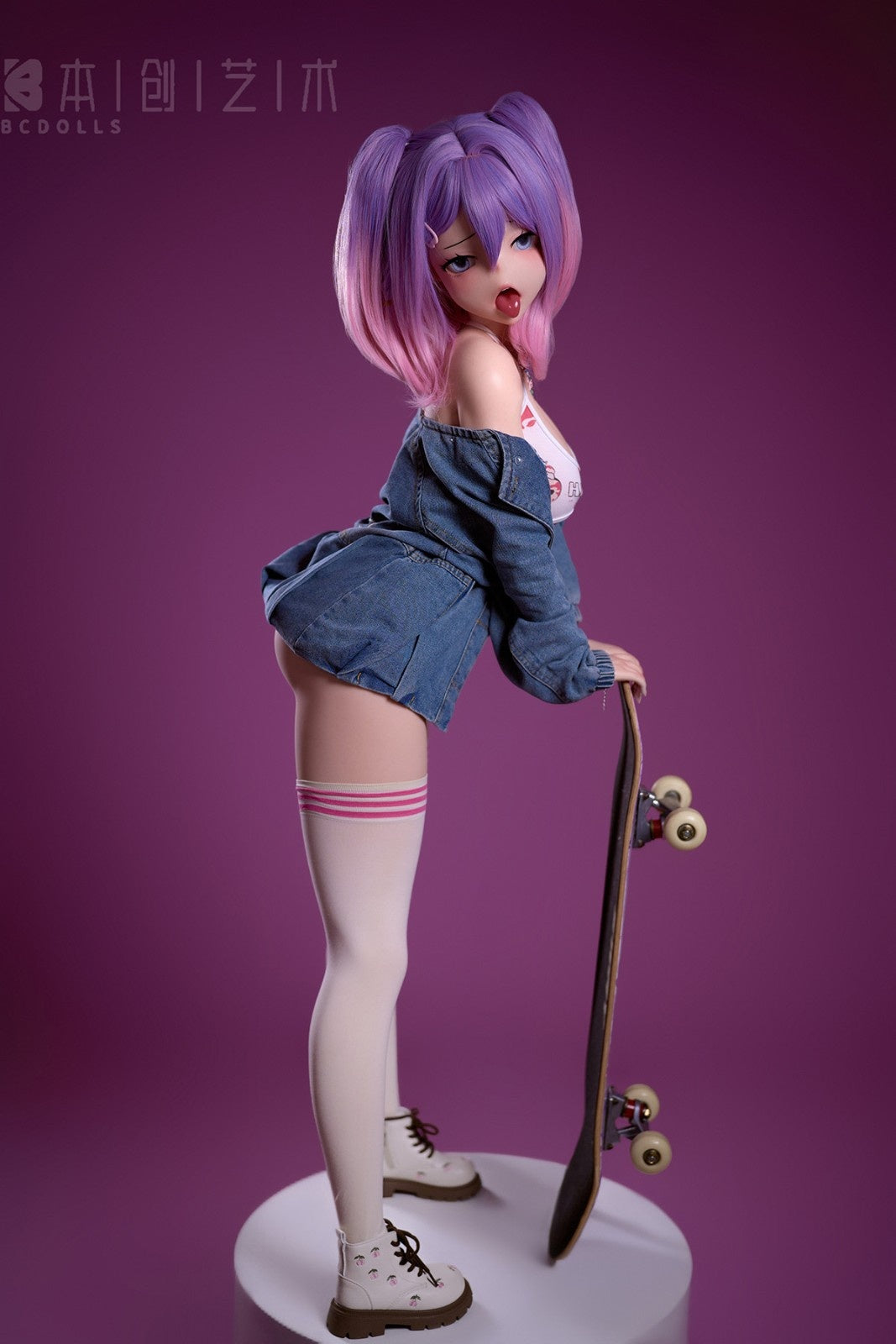 146cm (4ft9") Anime Skater Silicone Sex Doll – Kokona - NS146C + O01C