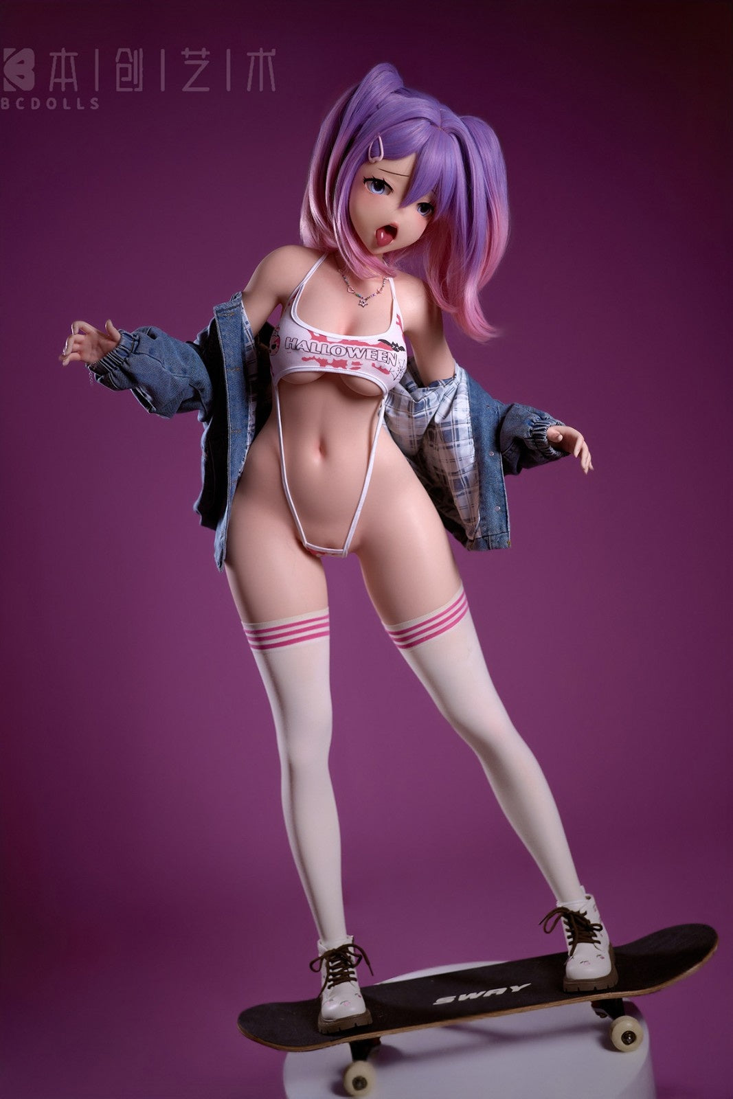 146cm (4ft9") Anime Skater Silicone Sex Doll – Kokona - NS146C + O01C