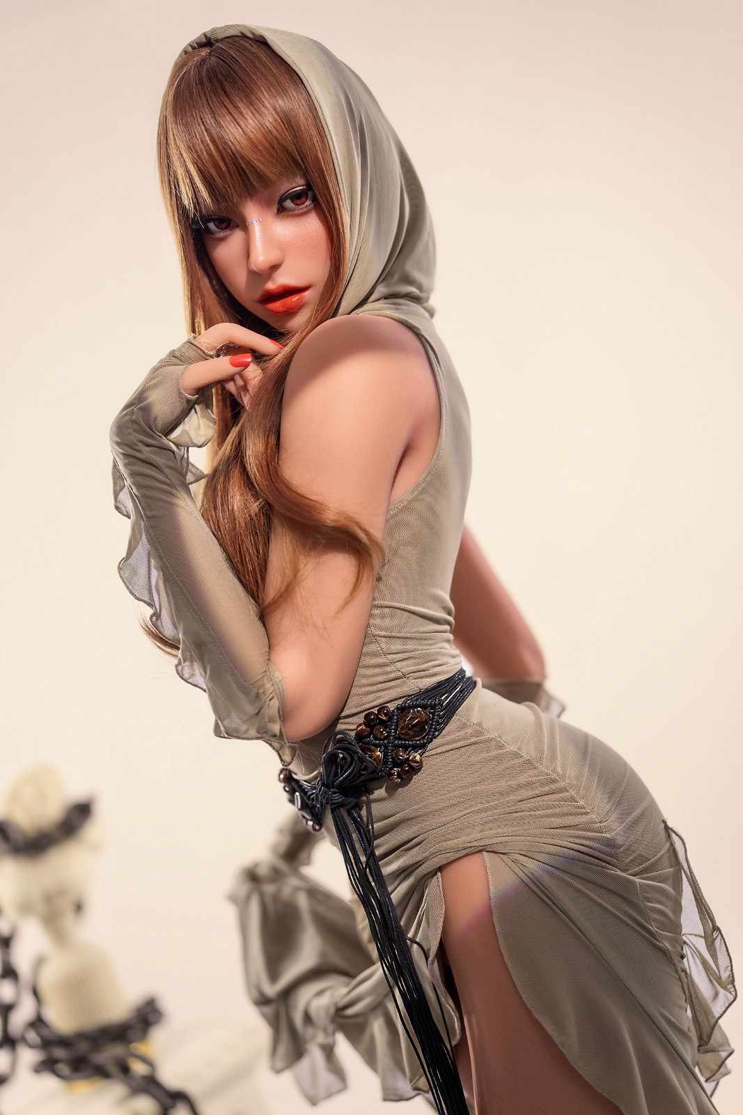 160cm (5'3) A-cup Sex Doll with Movable Jaw and TPE Muscle Body - In Stock | US Only