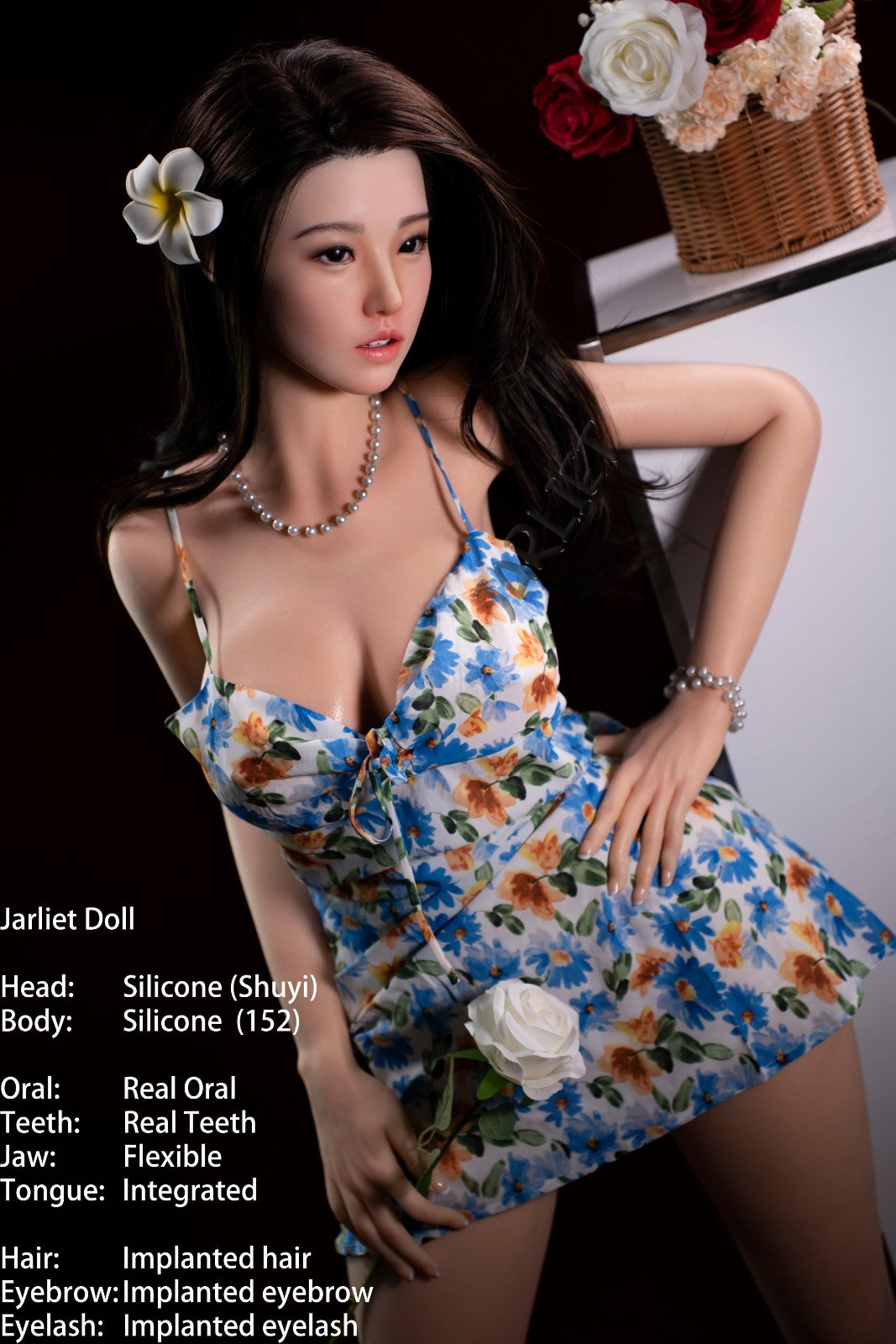 156cm (5ft1") B-Cup Full Silicone Real Oral Sex Doll – May - In Stock | US Only