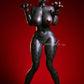 165cm (5ft5") Black Panther Furry Silicone Fantasy Sex Doll with Movable Jaw - Velara