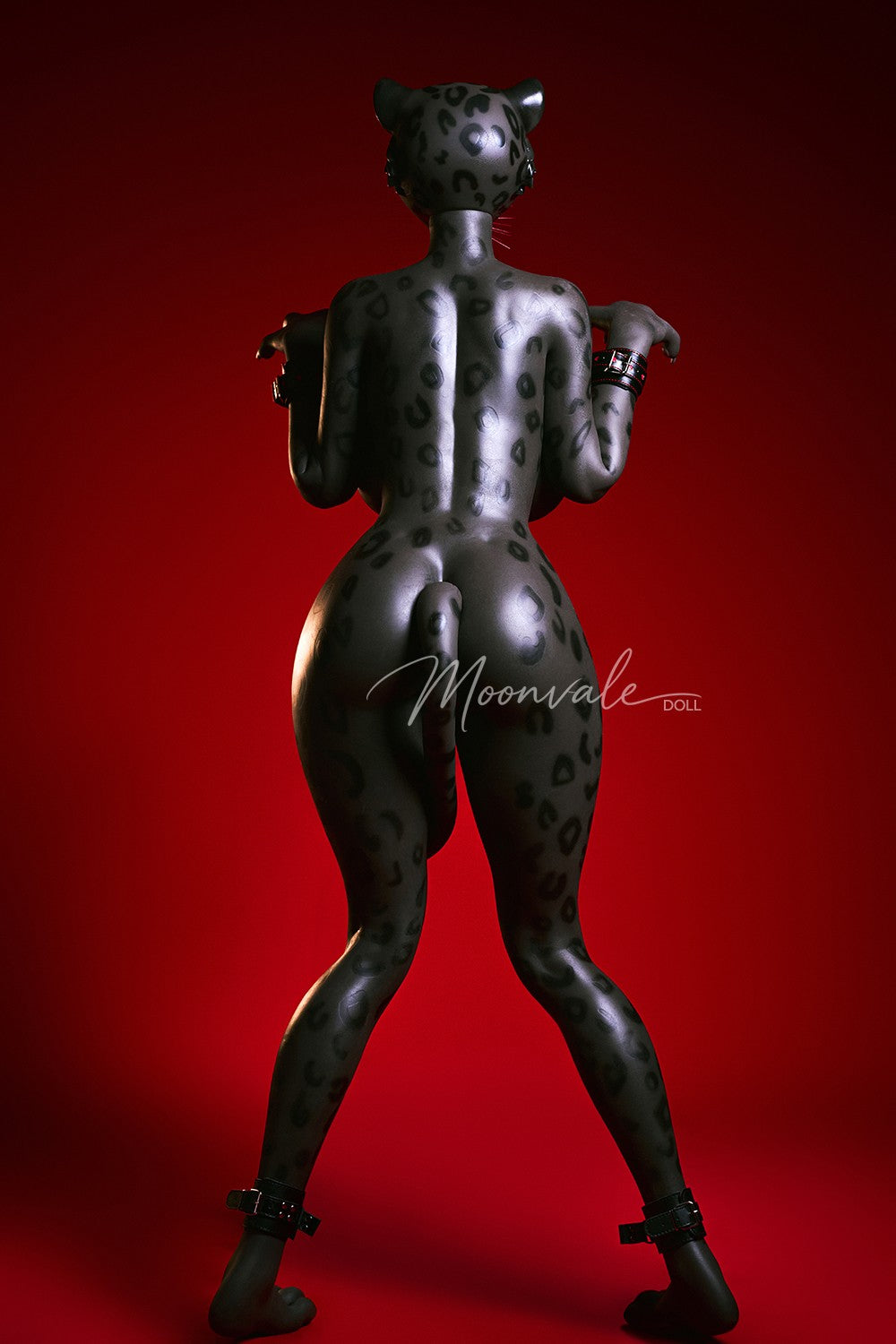 165cm (5ft5") Black Panther Furry Silicone Fantasy Sex Doll with Movable Jaw - Velara