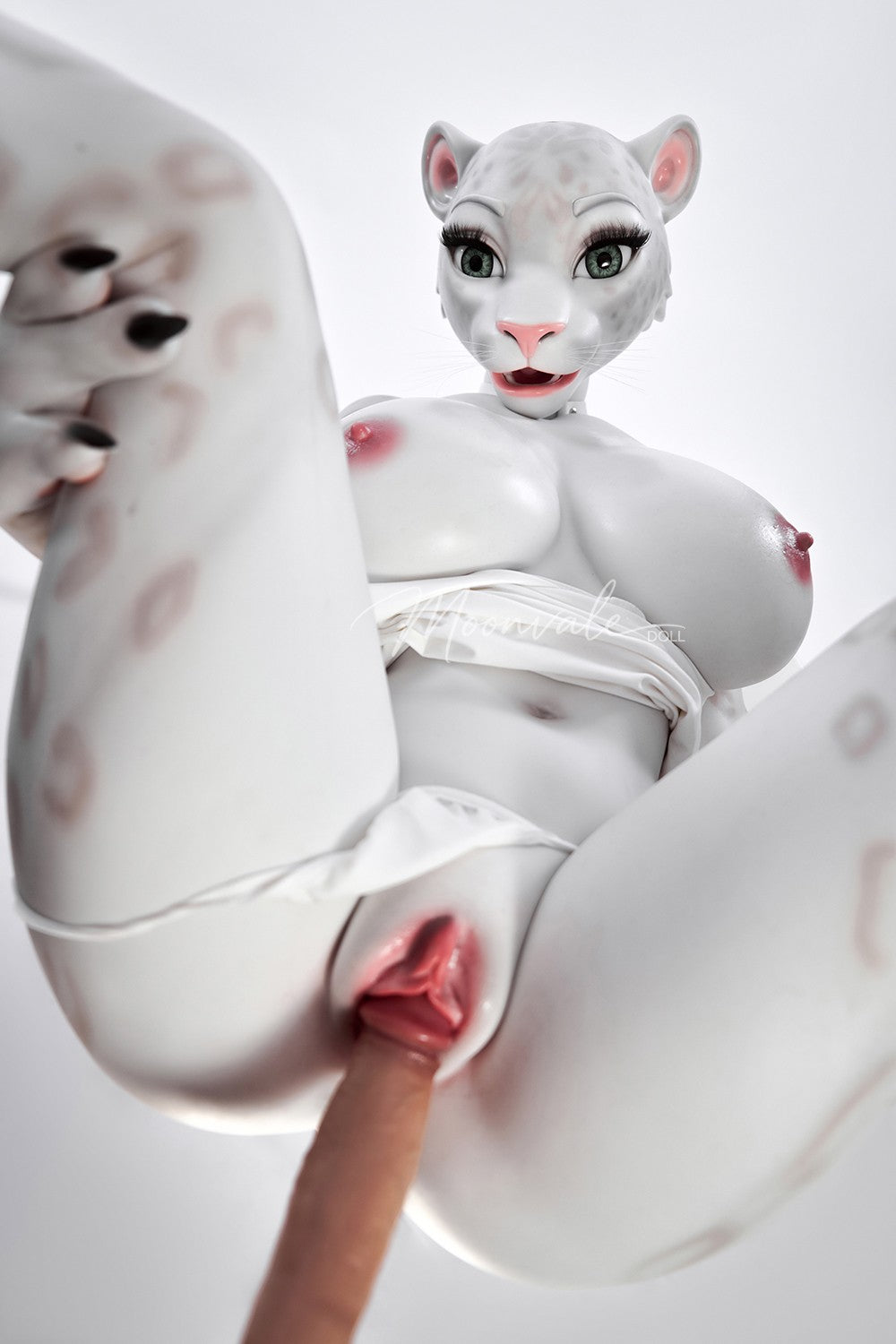165cm (5ft5") Snow Leopard Furry Silicone Fantasy Sex Doll with Movable Jaw - Velara