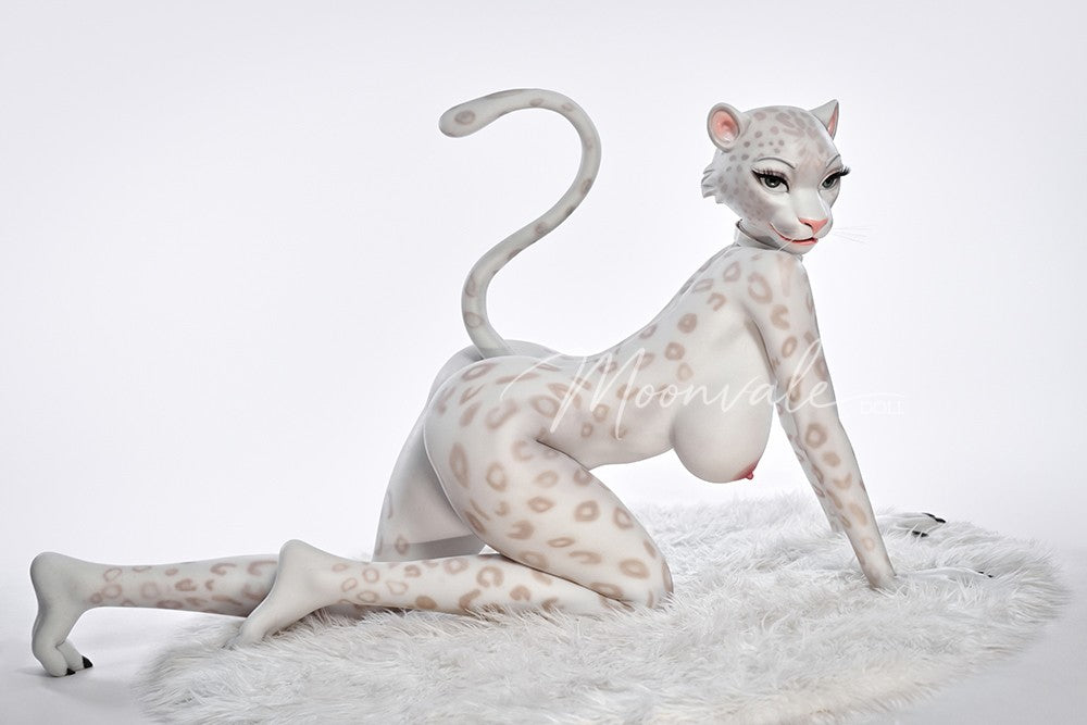 165cm (5ft5") Snow Leopard Furry Silicone Fantasy Sex Doll with Movable Jaw - Velara