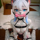 155cm (5ft1") Furry Silicone Fantasy Sex Doll with Movable Jaw - Lyora