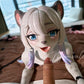 155cm (5ft1") Furry Silicone Fantasy Sex Doll with Movable Jaw - Lyora
