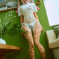 155cm (5ft1") Blonde Furry Silicone Fantasy Sex Doll with Movable Jaw - Lyora