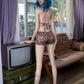 170cm (5ft7") Blue Hair Slim Silicone Sex Doll - A-Cup – Eiko #SD1 ROS