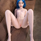 170cm (5ft7") Blue Hair Slim Silicone Sex Doll - A-Cup – Eiko #SD1 ROS