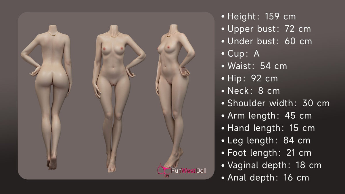 159cm (5ft3") Realistic Skin Texture Full Silicone Sex Doll - A-Cup – Lucy FSD053