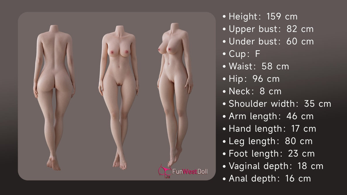 159cm (5ft3") Realistic Skin Texture Full Silicone Sex Doll - F-Cup – Alice FSD051