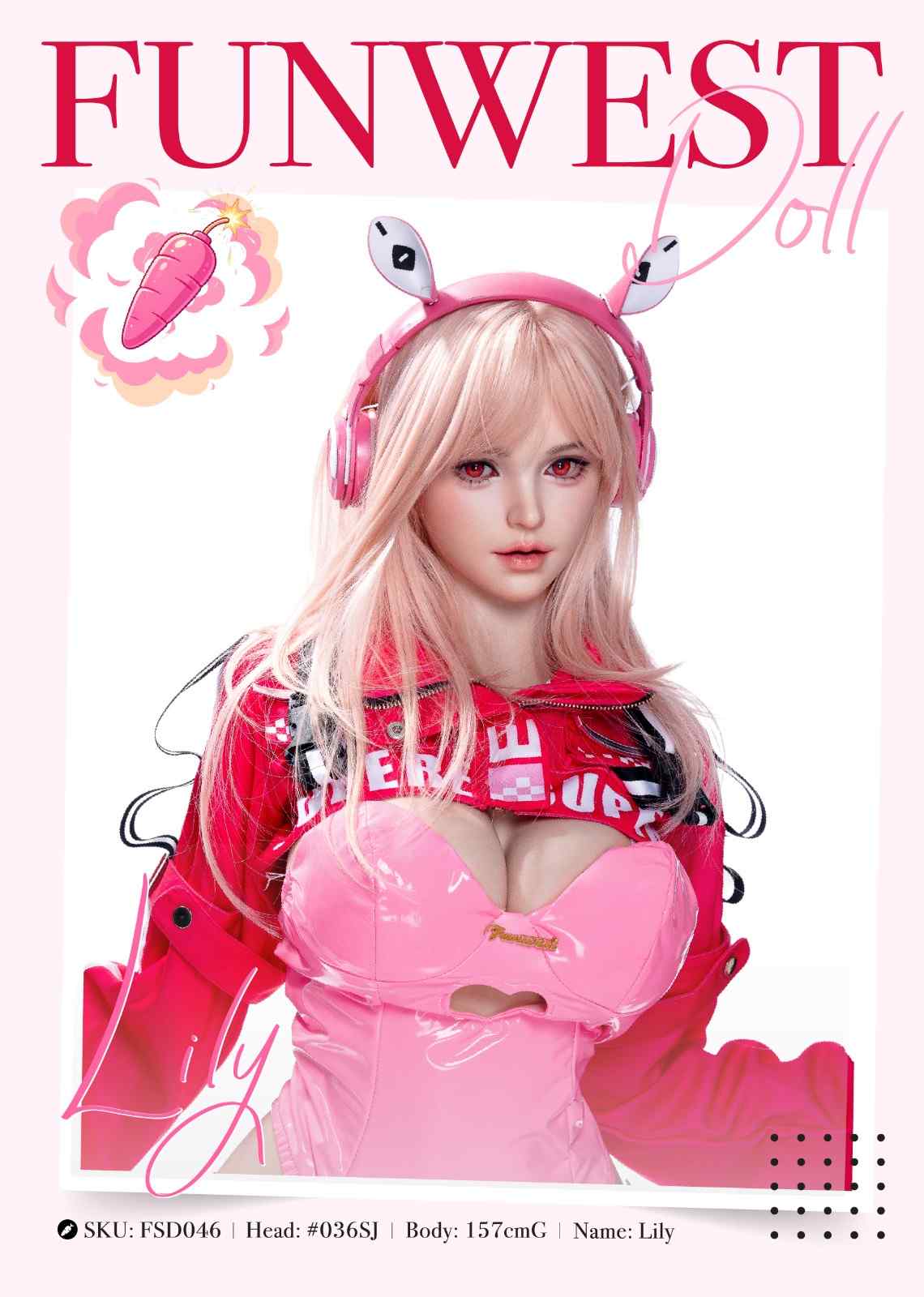 157cm (5ft2") G-Cup Realistic Skin Texture Full Silicone Sex Doll – Lily FSD046 - In Stock | EU Only
