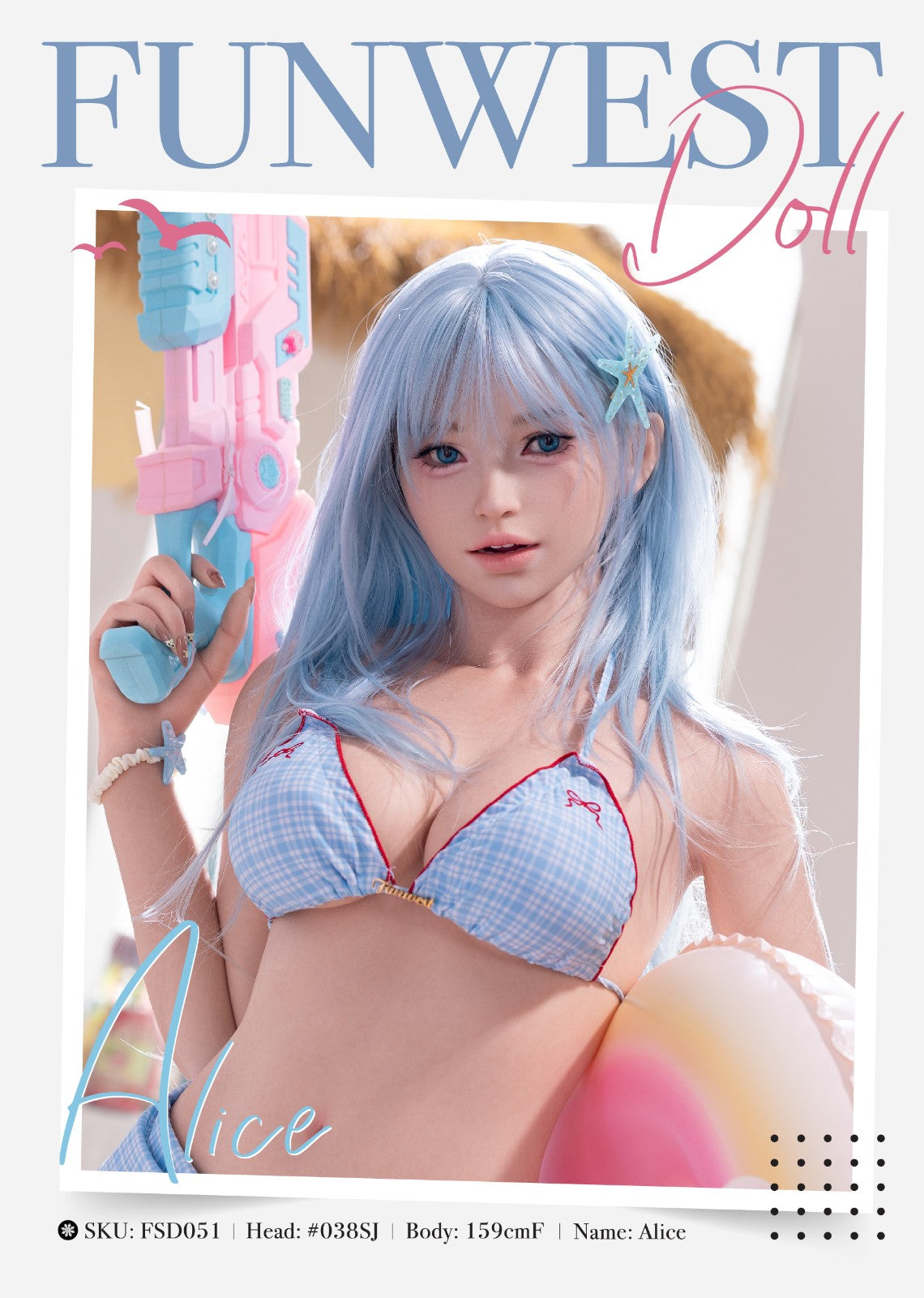 159cm (5ft3") Realistic Skin Texture Full Silicone Sex Doll - F-Cup – Alice FSD051