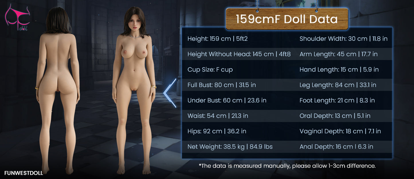 159cm (5ft2") F-Cup S-TPE Sex Doll – Lyra FWD108 - In Stock | US Only