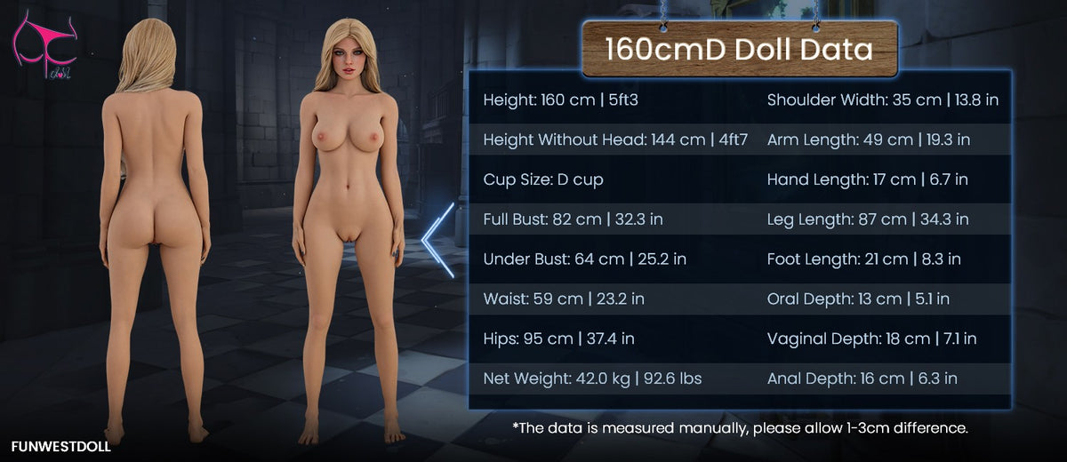 160cm (5ft3") European TPE Sex Doll - D-Cup – Vera FWD114
