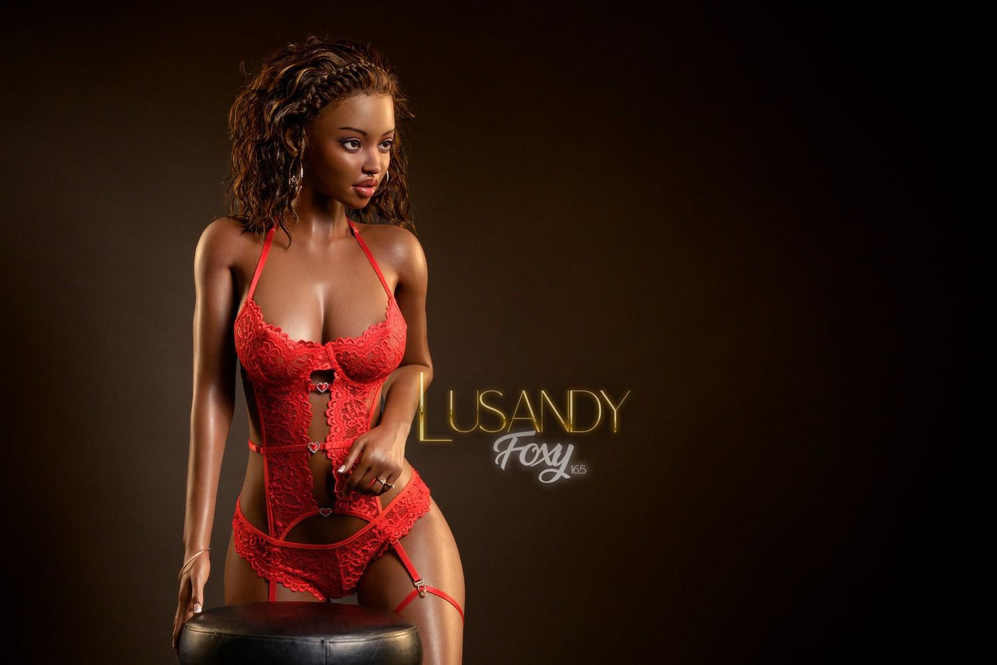 165cm (5ft5") Ebony Silicone Sex Doll - D-Cup – Foxy