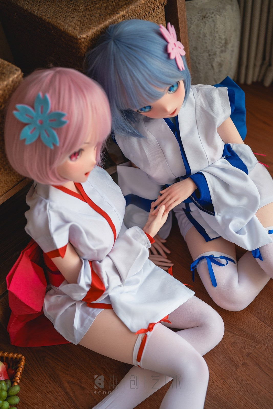 135cm (4ft5") Silicone Anime Sex Doll – Rem or Ram - MS141D + M01A (Rem) | MS141D + M02A (Ram)