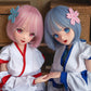 135cm (4ft5") Silicone Anime Sex Doll – Rem or Ram - MS141D + M01A (Rem) | MS141D + M02A (Ram)