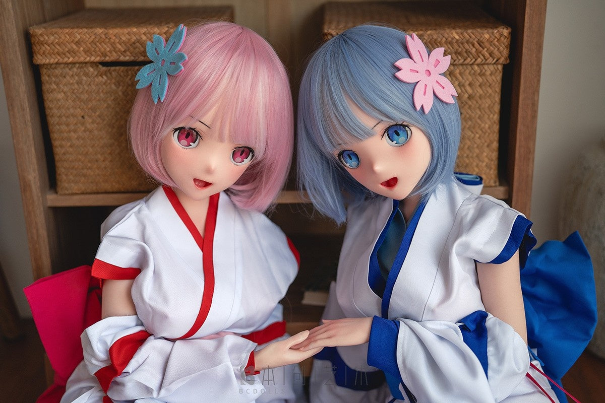 135cm (4ft5") Silicone Anime Sex Doll – Rem or Ram - MS141D + M01A (Rem) | MS141D + M02A (Ram)