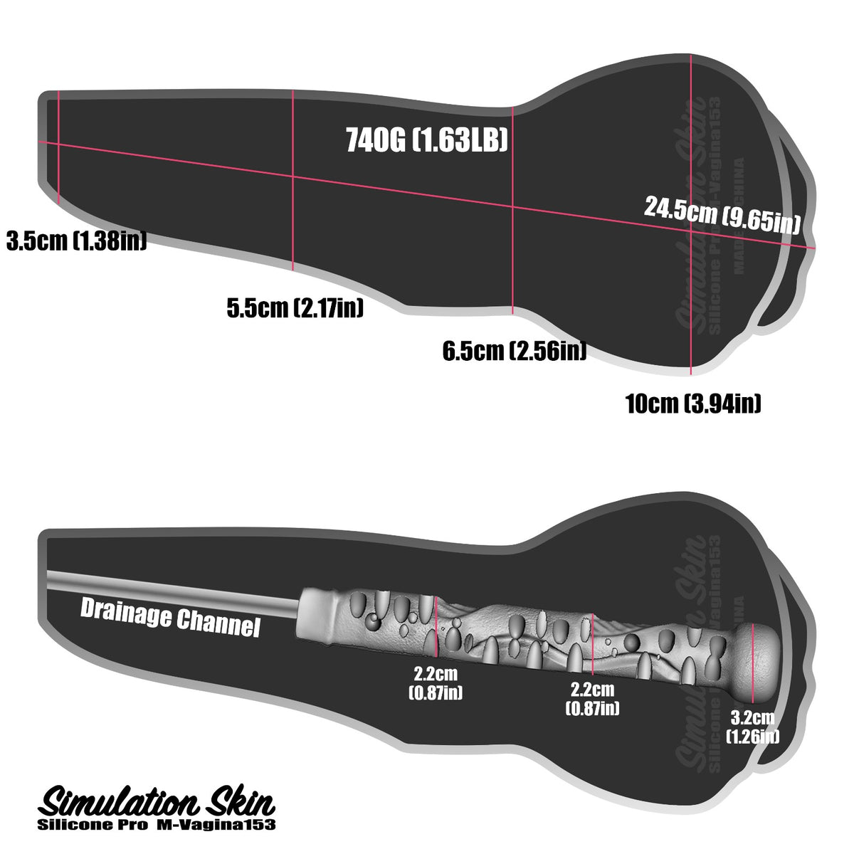 Handheld Silicone Masturbator – M-Vagina153 | CLM