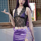 170cm (5ft7") Purple Hair Slim Silicone Sex Doll - A-Cup – Natalie #S12 ROS
