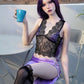 170cm (5ft7") Purple Hair Slim Silicone Sex Doll - A-Cup – Natalie #S12 ROS