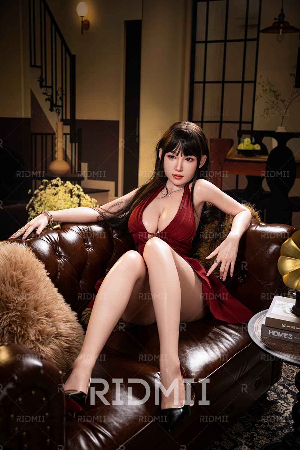 163cm (5ft3") Asian APP Controlled Silicone Head & TPE Body Sex Doll - Hain
