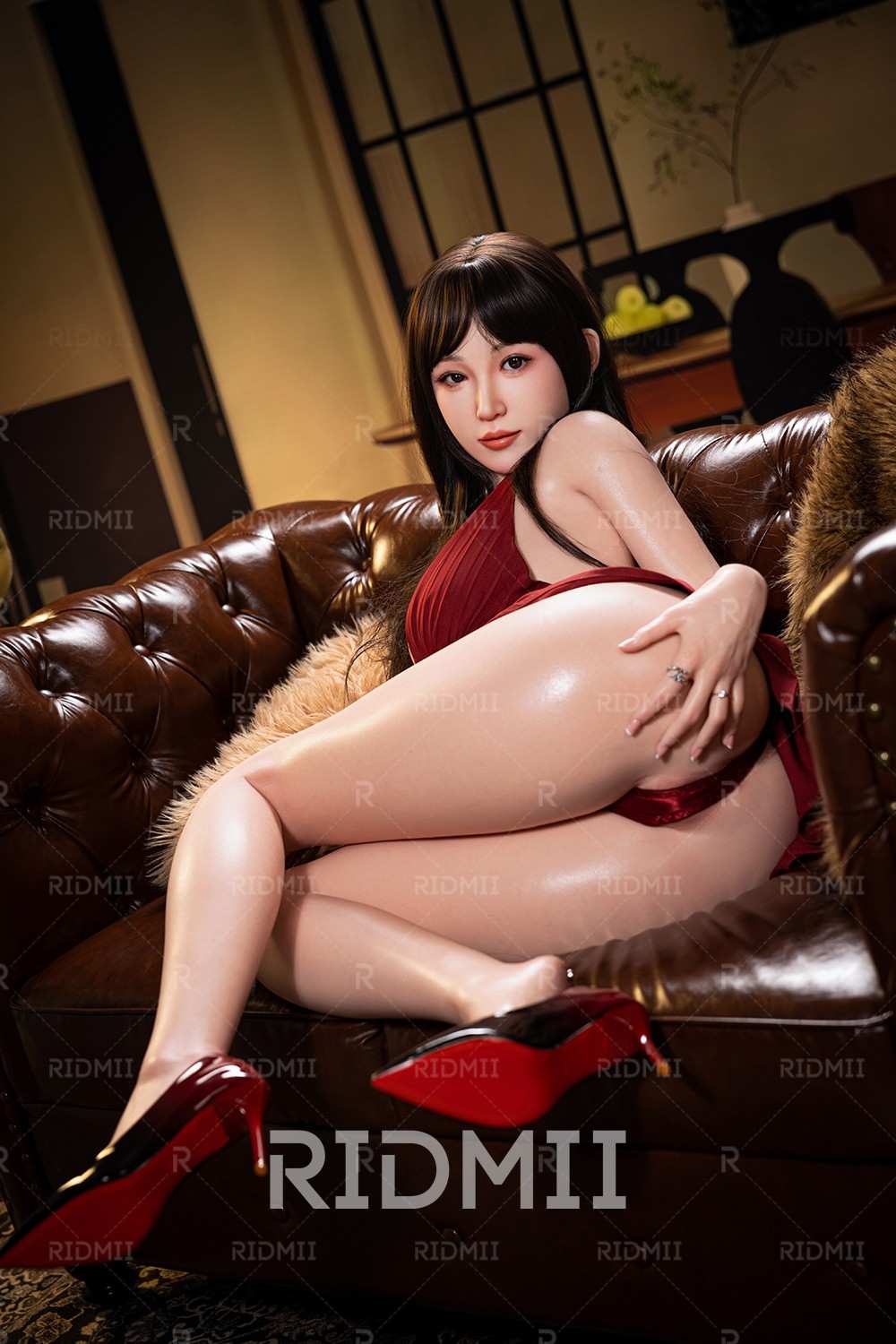 163cm (5ft3") Asian APP Controlled Silicone Head & TPE Body Sex Doll - Hain
